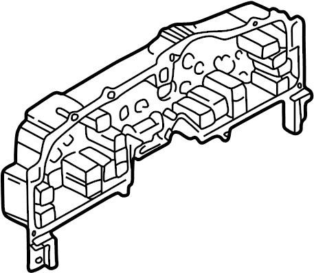 View 1FAB55471 Instrument Cluster Housing Full-Sized Product Image