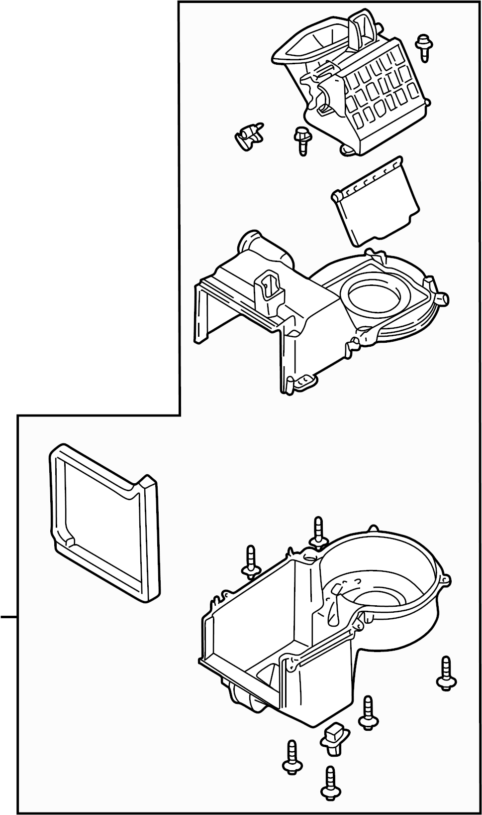 View EFY061J10A HVAC Unit Case Assembly Full-Sized Product Image