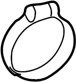 View YF0913735 Engine Air Duct Clamp (Lower) Full-Sized Product Image