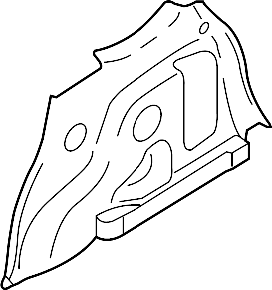 View EF9168870C35 Interior Quarter Panel Trim Panel (Left, Rear, Upper, Lower) Full-Sized Product Image