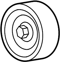 View ZZC215970 Accessory Drive Belt Idler Pulley Full-Sized Product Image