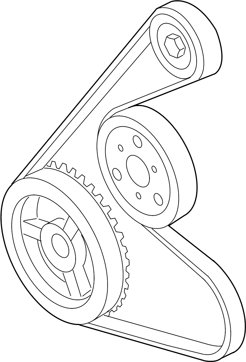 View ZZC318381A Serpentine Belt Full-Sized Product Image
