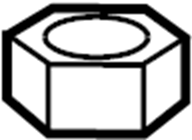 View 9XG058339L Steering Tie Rod Nut Full-Sized Product Image