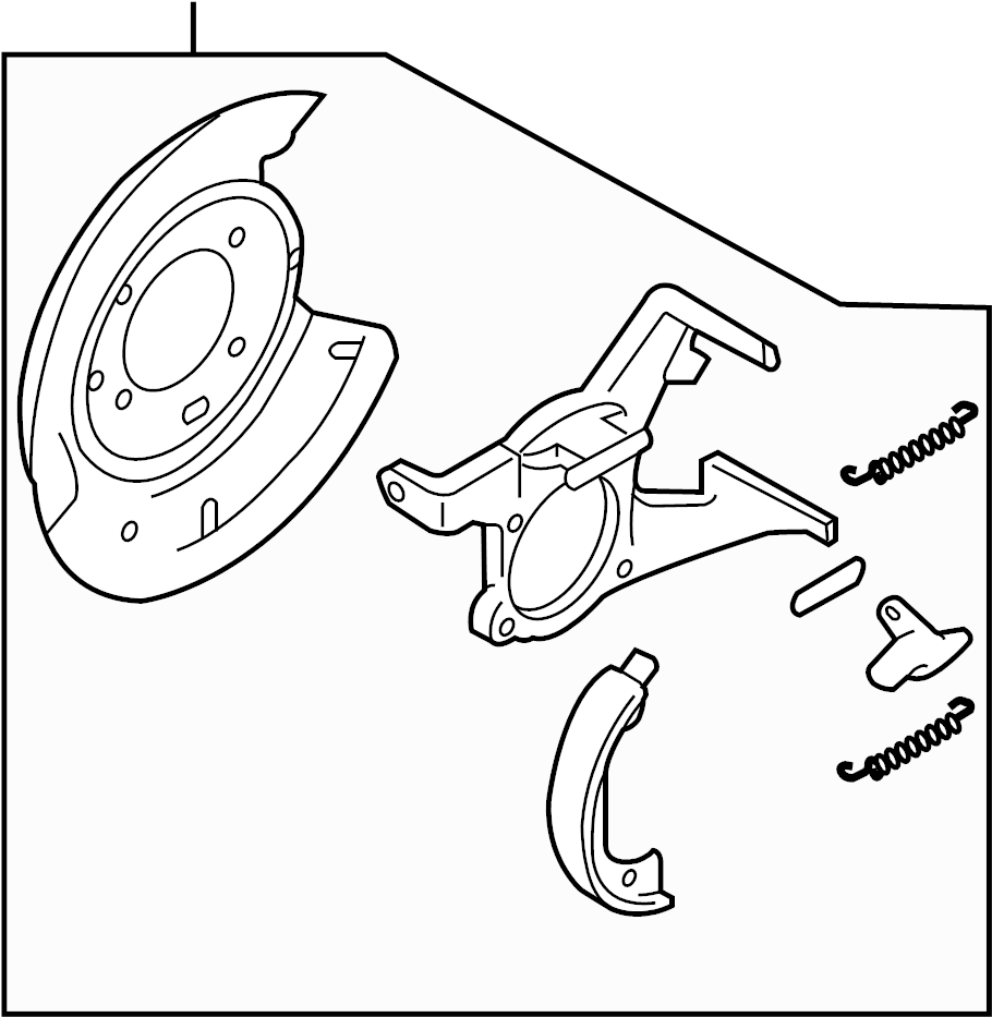 View ZZCA4439Z Parking Brake Assembly Full-Sized Product Image