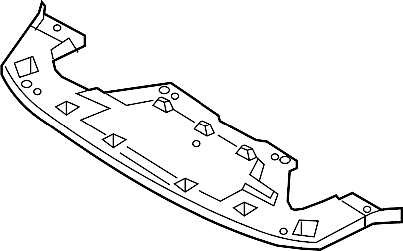 View TK48500S0 Bumper Cover Support Rail (Upper, Lower) Full-Sized Product Image
