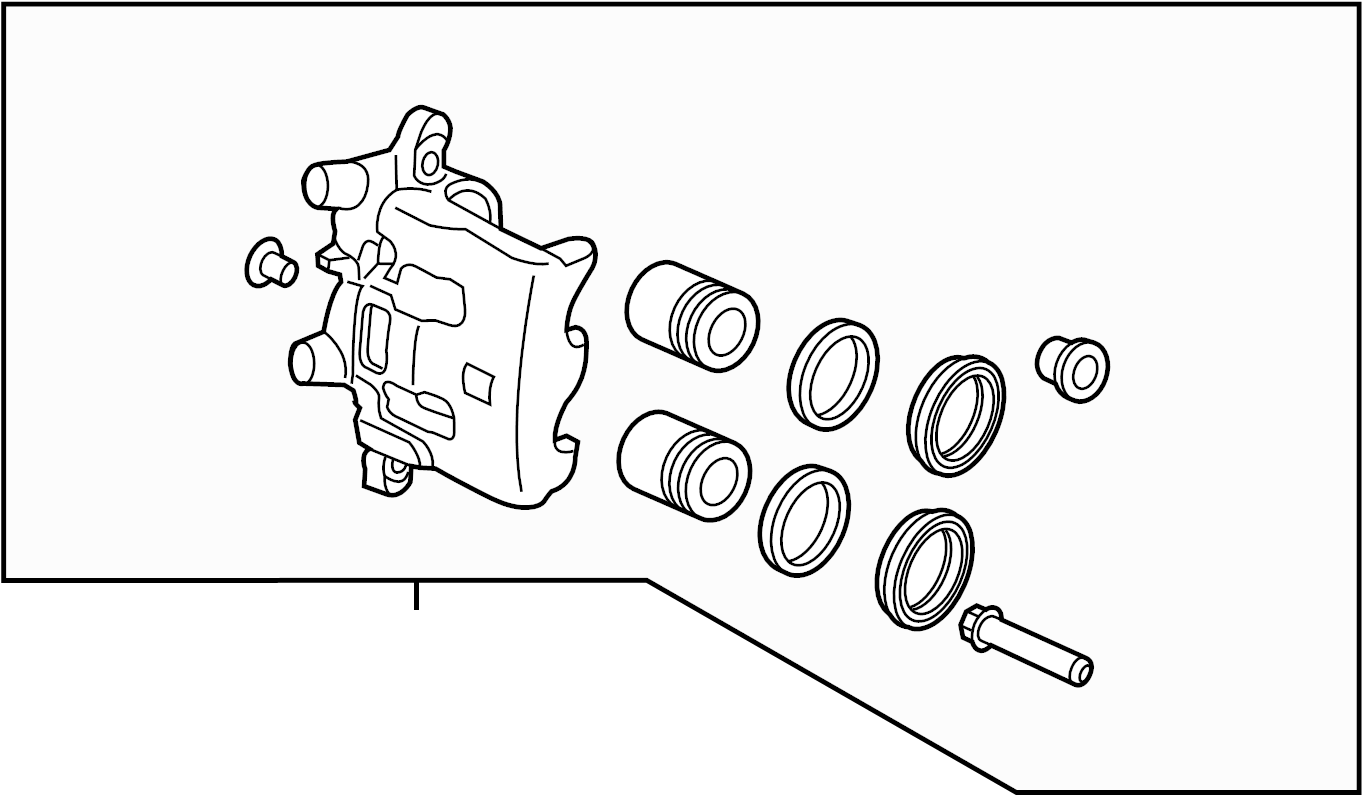 View TKY83399ZA Disc Brake Caliper (Front) Full-Sized Product Image