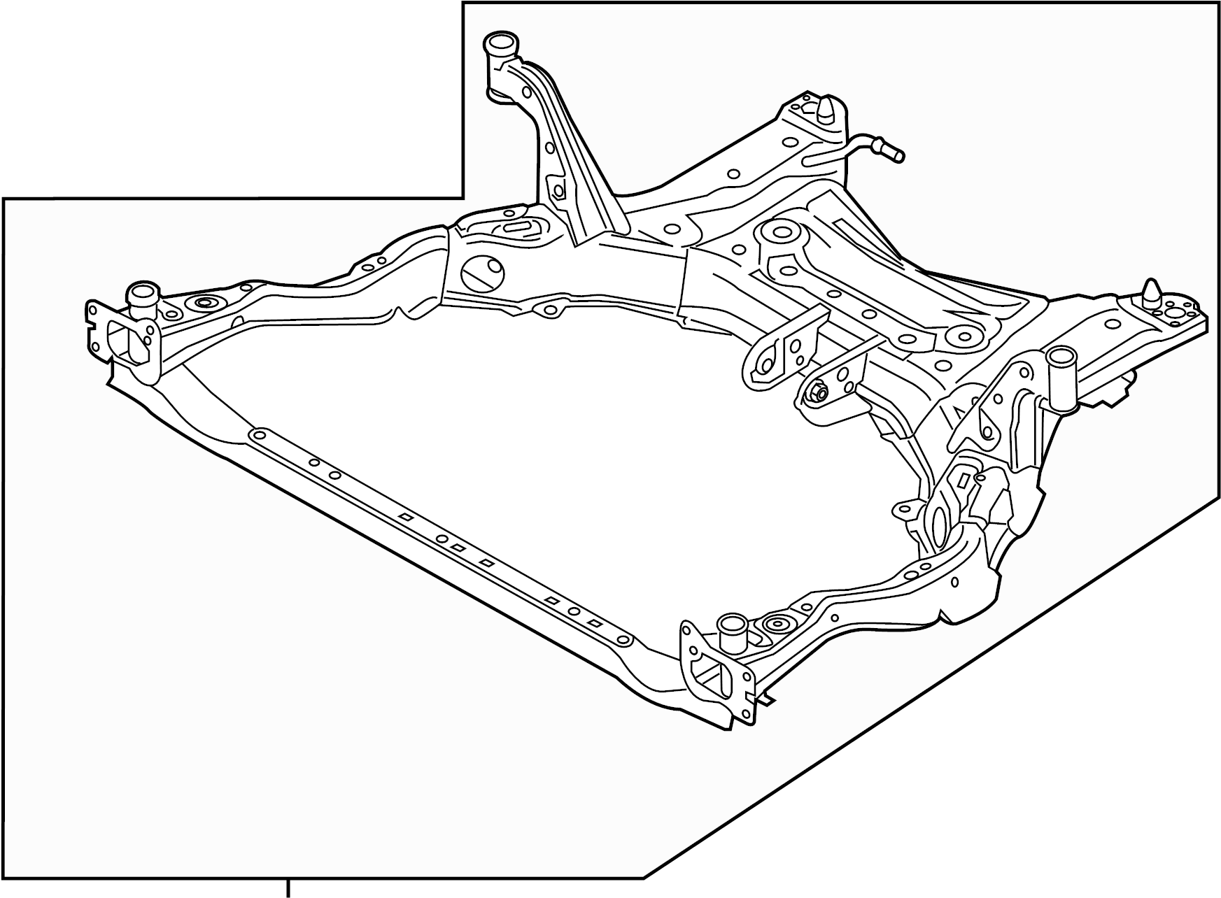 View TK483480XE Suspension Subframe Crossmember Full-Sized Product Image