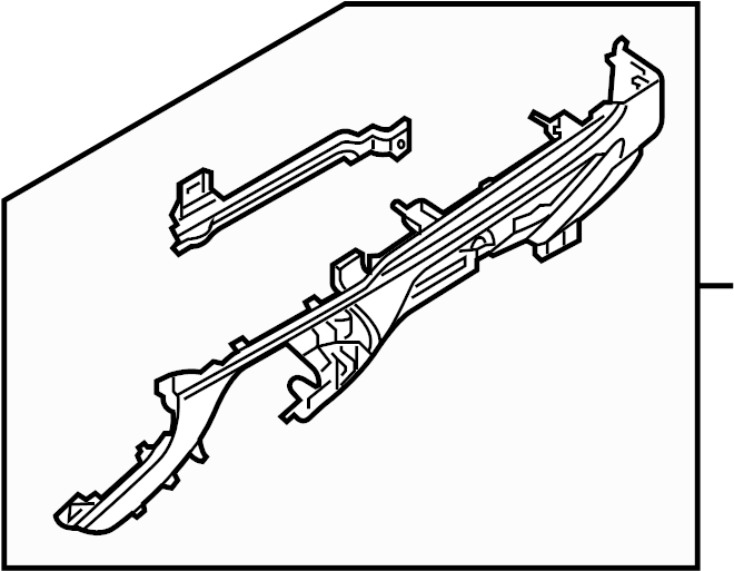 View TK4864260C39 Instrument Panel Trim Panel (Front, Lower) Full-Sized Product Image