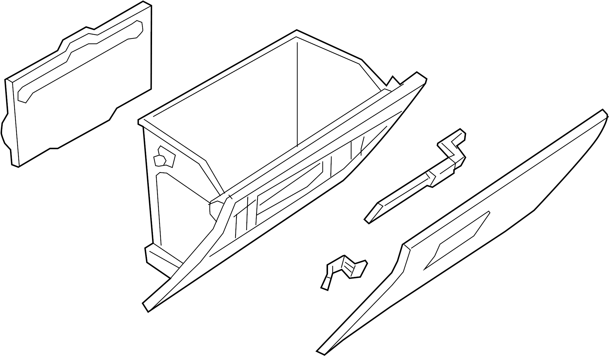 View TK4864030A02 Glove Box Assembly Full-Sized Product Image