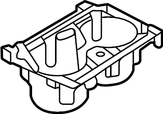 View TK486439X02 Console Cup Holder (Front, Rear) Full-Sized Product Image