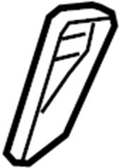 View TK48882G52A Seat Back Recliner Adjustment Handle (Right) Full-Sized Product Image