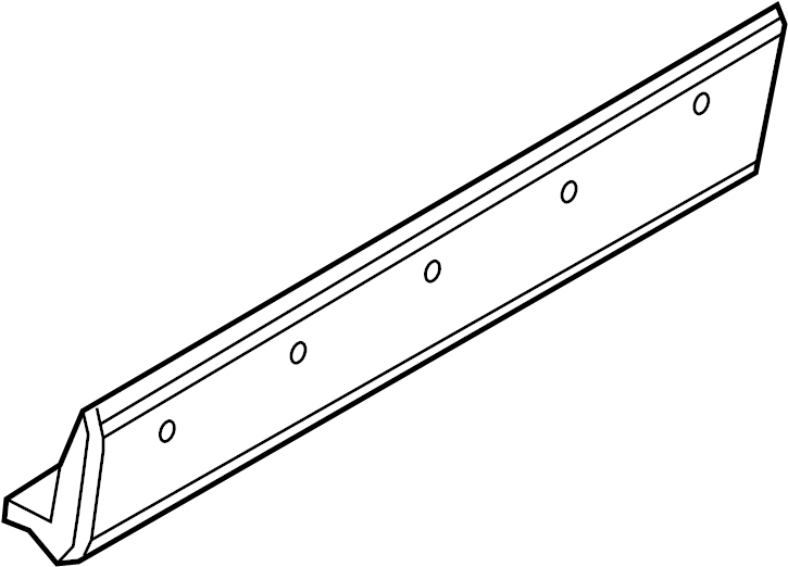 View TK4851RC0B Door Molding (Right, Rear, Lower) Full-Sized Product Image