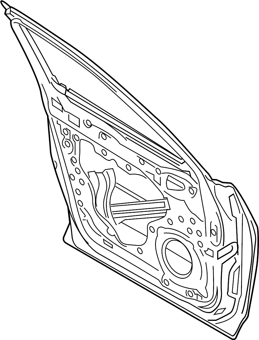 View TKY05902XD Door Shell (Left, Front) Full-Sized Product Image