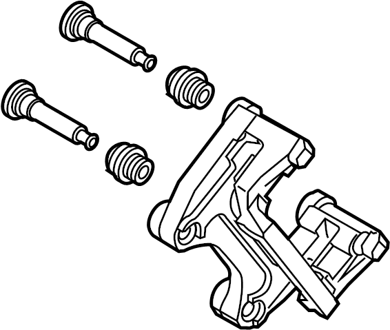 View TKY82629XA Disc Brake Caliper Bracket (Left) Full-Sized Product Image