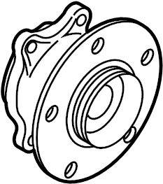 View TK502615X Wheel Bearing and Hub Assembly (Rear) Full-Sized Product Image