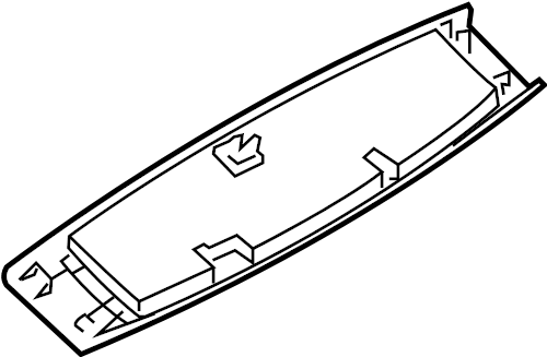 View TK486893002 Liftgate Trim (Upper) Full-Sized Product Image