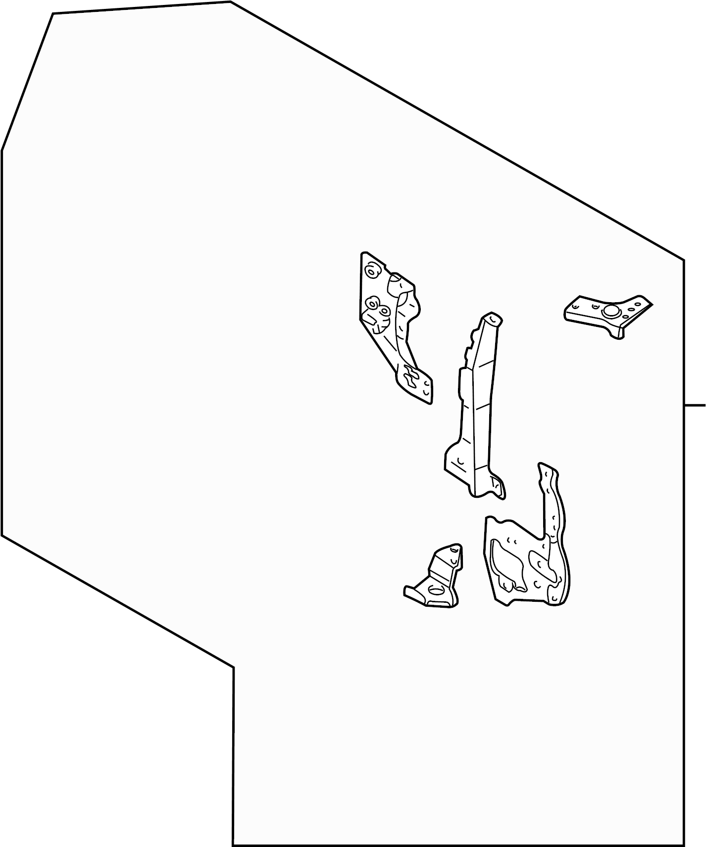 View T00153100J Radiator Support Panel Full-Sized Product Image