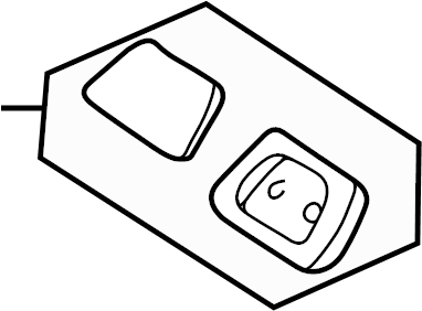 View HG3169240 Interior Rear View Mirror Mounting Base Full-Sized Product Image
