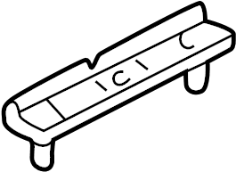 View T0015647ZC Roof Side Rail Bracket Full-Sized Product Image