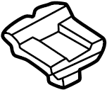 View T00150891A Back Glass Spacer. Windshield Spacer.  Full-Sized Product Image