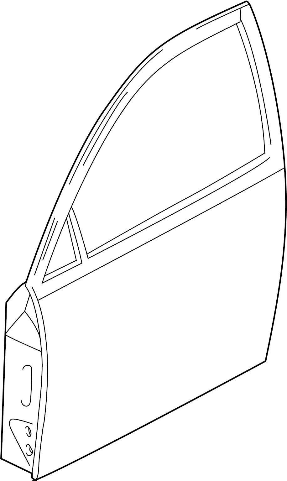 View T06059020 Door Shell (Left, Front) Full-Sized Product Image
