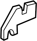 View T00150H24B Body B-Pillar Molding Clip (Rear) Full-Sized Product Image