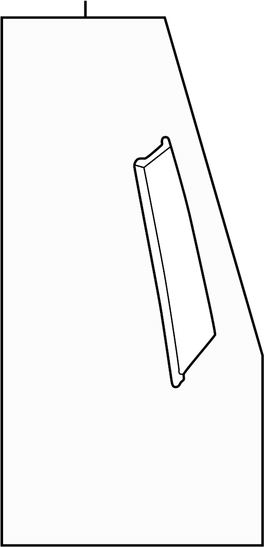 View T00150H10F Body B-Pillar Molding (Right, Rear) Full-Sized Product Image
