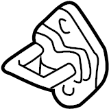 View T00158361 Door Lock Striker Plate Full-Sized Product Image
