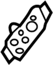 View TA01684L6B02 Door Window Switch Bezel (Left) Full-Sized Product Image