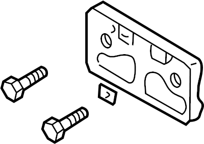 View BJ0J50170 License Plate Bracket Full-Sized Product Image