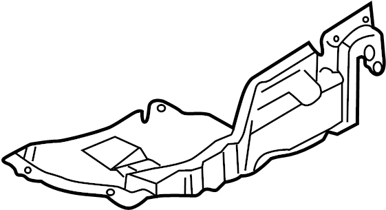 View B25D56341H Radiator Support Splash Shield Full-Sized Product Image