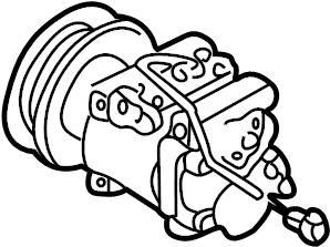 View BJ0E61450 A/C Compressor Full-Sized Product Image
