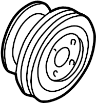View B6BG11401 Engine Crankshaft Pulley Full-Sized Product Image