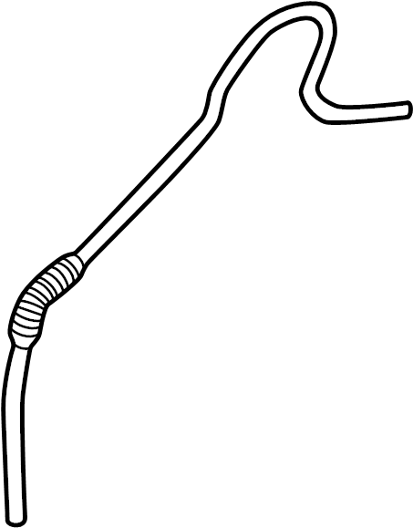 View B25G67501A Windshield Washer Hose (Upper) Full-Sized Product Image