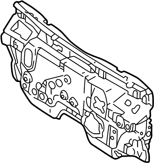 View BJ0E6863XD Engine Compartment Insulation Full-Sized Product Image