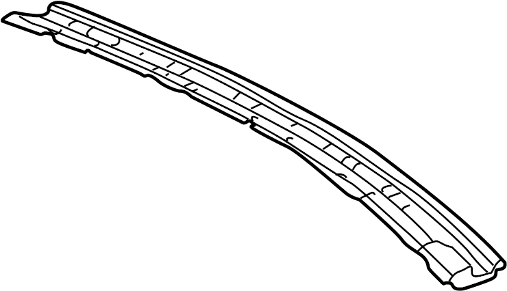 View B25R70700 Roof Header Panel (Rear) Full-Sized Product Image