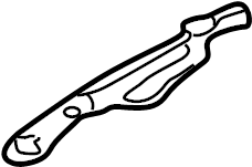 View GE5B69863 Sunroof Guide Jaw (Left, Front) Full-Sized Product Image
