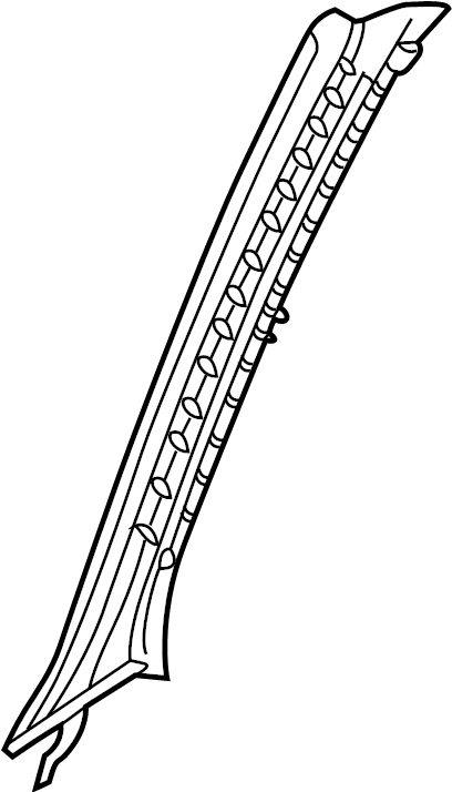 View B25D6817048 Body A-Pillar Trim Panel (Left) Full-Sized Product Image