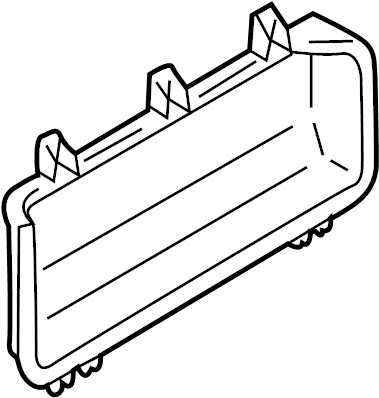 View B25D684N105 Door Trim Panel Pocket (Left) Full-Sized Product Image