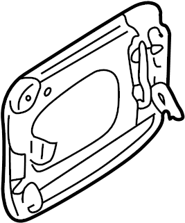 View B25R42410A Fuel Filler Door (Front) Full-Sized Product Image