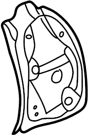 View B25R71481 Body D-Pillar (Left, Rear) Full-Sized Product Image