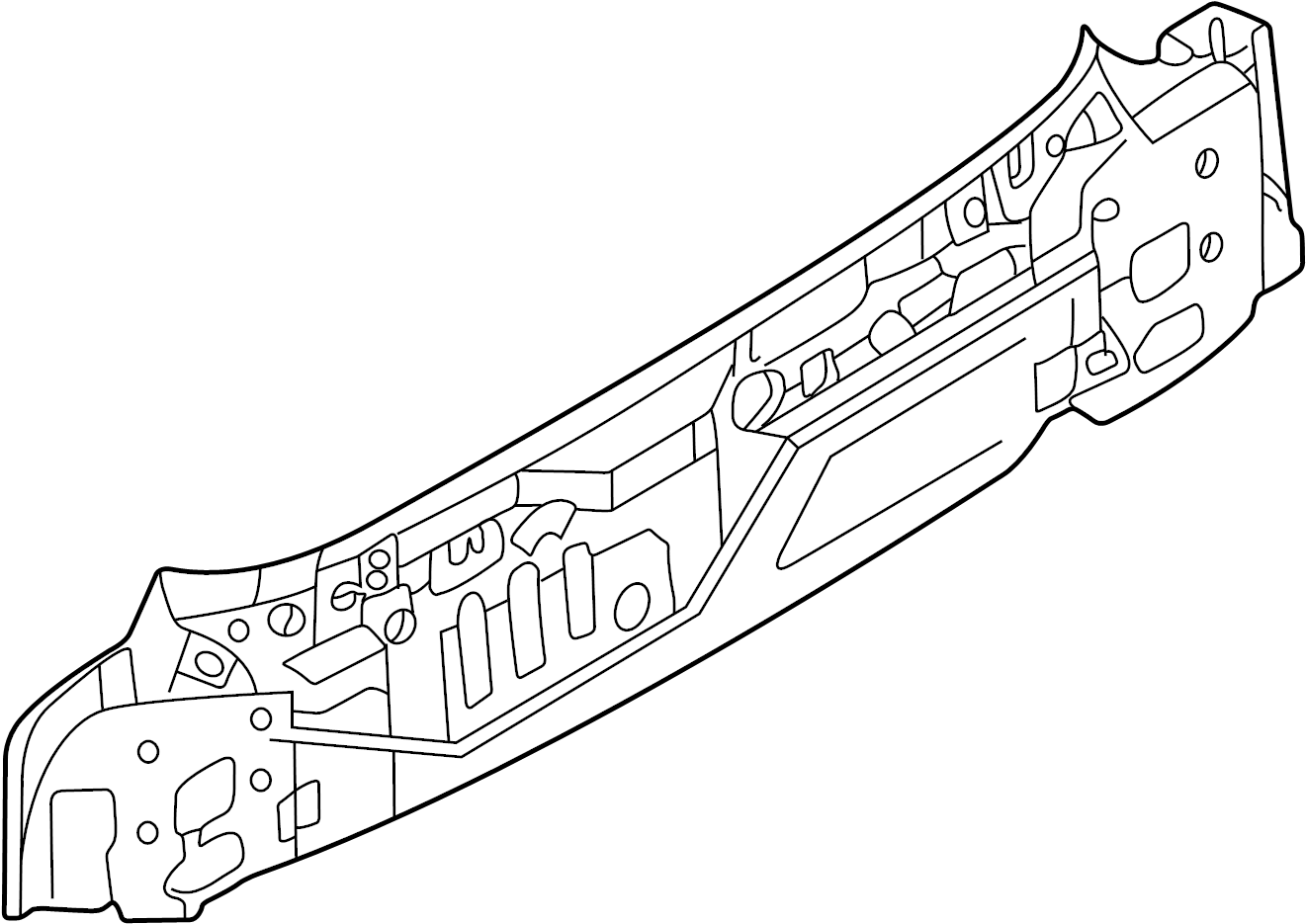 View BJ0J70750B Rear Body Panel (Rear) Full-Sized Product Image