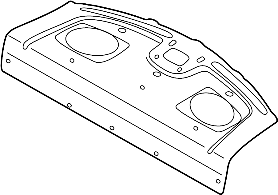 View BL8E683A0A80 Package Tray Trim (Rear) Full-Sized Product Image