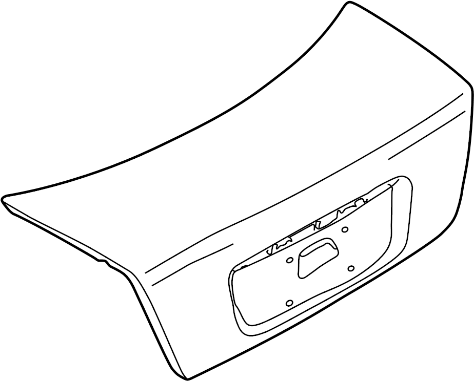 View BJ0E52610D Deck Lid Full-Sized Product Image