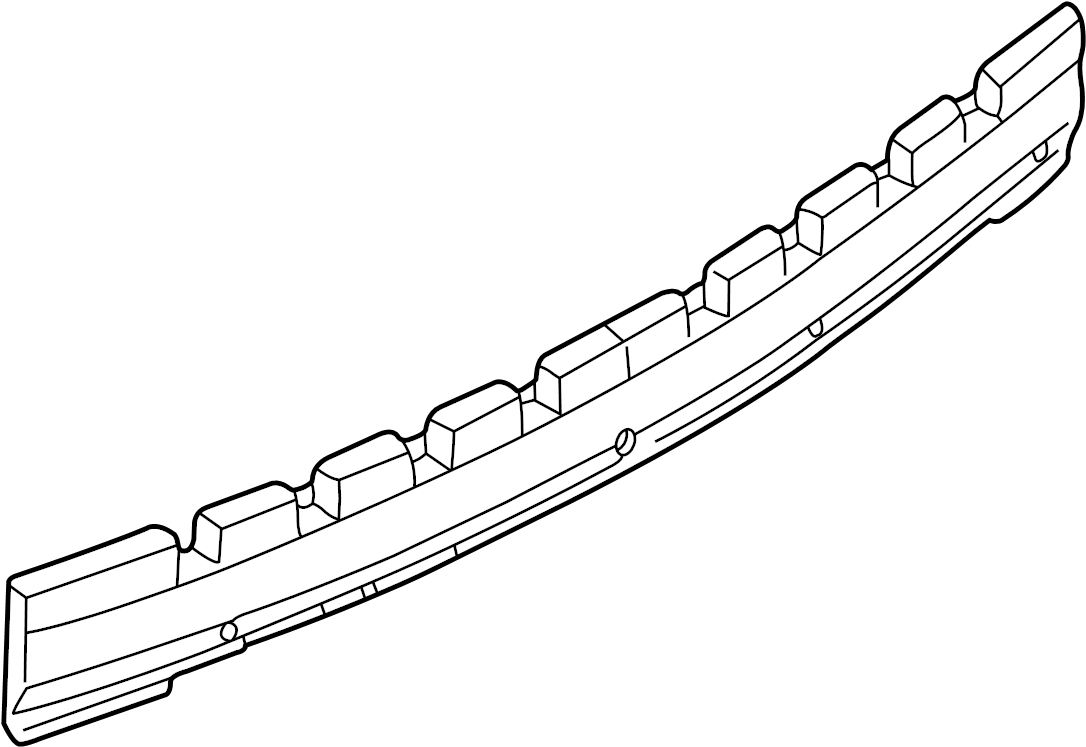 View BN5V50311 Bumper Impact Absorber (Rear) Full-Sized Product Image