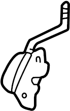 View B25E88420A Folding Seat Latch (Right) Full-Sized Product Image