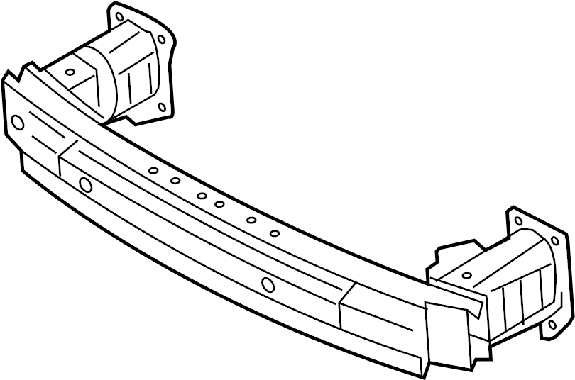View BNYP5007YA Bumper Impact Bar (Front) Full-Sized Product Image