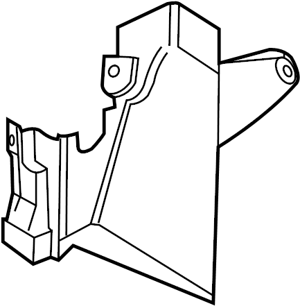 View BP4K56L20A Radiator Support Air Deflector (Left, Lower) Full-Sized Product Image