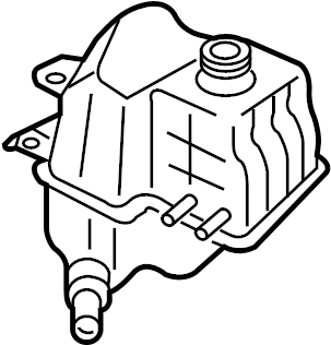 View L33X15350E Engine Coolant Reservoir (Right) Full-Sized Product Image
