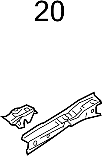 View BP4K5315XA Fender Reinforcement Bar (Upper) Full-Sized Product Image